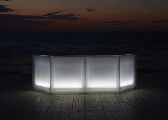 Comptoir de bar lumineux design et modulaire -...