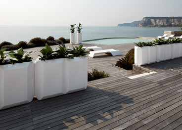 Pot ou jardinière en Poleasy blanc - Gem par My Your