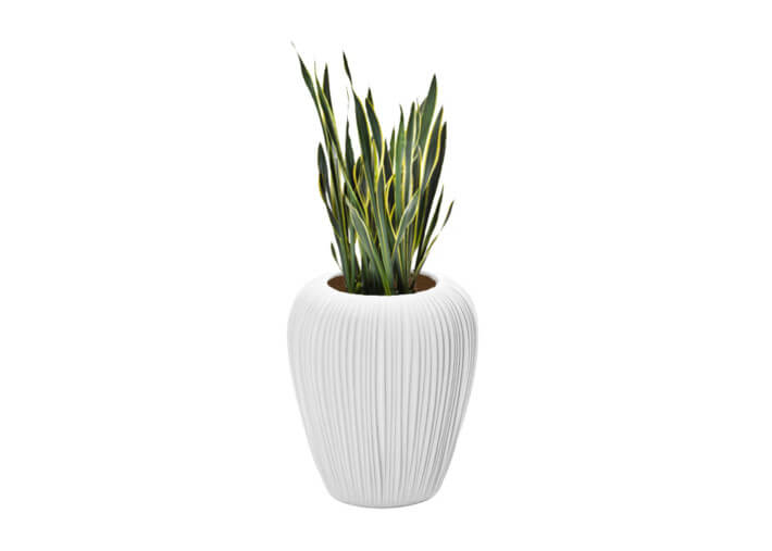 Set de 2 jardinières blanches Tailles S & L -...