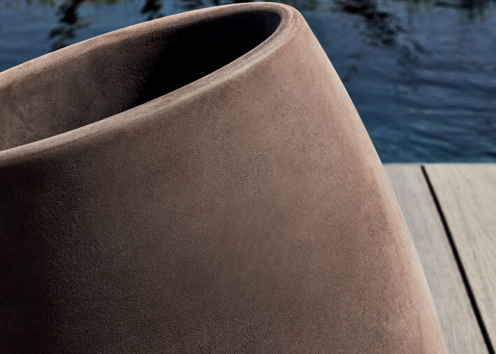 Set de 3 pots design en Poleasy blanc ou...