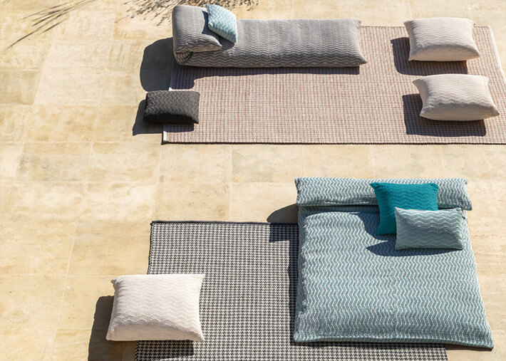 Matelas de jardin - piscine 1 ou 2 places 2...