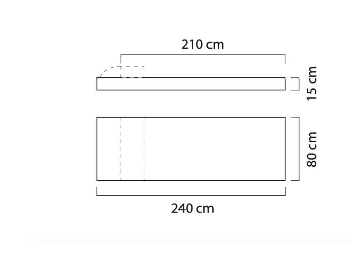 Matelas de jardin - piscine 1 ou 2 places 2...