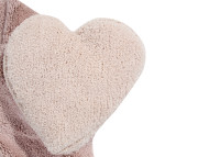 Tapis enfant coeurs rose très doux et lavable - Puffy par Lorena Canals