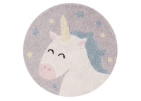 Tapis licorne forme ronde - Believe in yourself par Lorena Canals