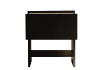 Table de nuit en chêne et marbre - Noto par Un'Common