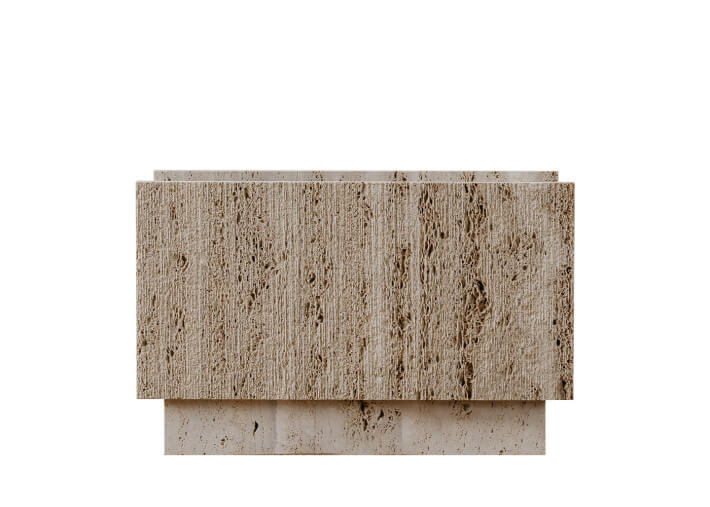 Jardinière en marbre Travertin beige - Lido par...