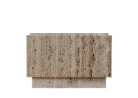 Jardinière en marbre Travertin beige - Lido par Un'Common