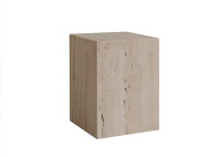 Cube block en marbre - Coi Travertin par Un'Common