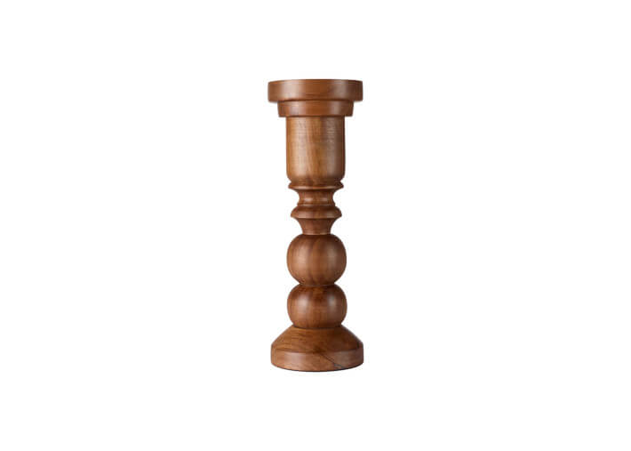 Duo de bougeoirs en bois d'accacia - Marthe par...
