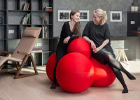 Assise 3 places originale et ludique - ball modular par lina furniture