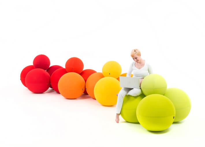 Assise 3 places originale et ludique - ball...