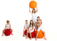 Pouf ballon enfant ludique 59 couleurs - ball single - lina furniture