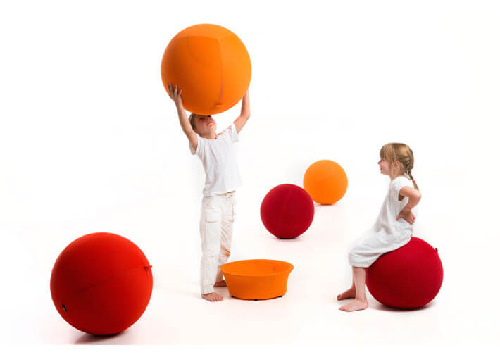 Pouf ballon enfant ludique 59 couleurs - ball...