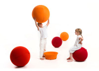 Pouf ballon enfant ludique 59 couleurs - ball single - lina furniture