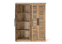 Armoire double en bois de manguier naturel par Giner & Colomer