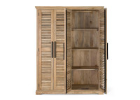 Armoire double en bois de manguier naturel par Giner & Colomer