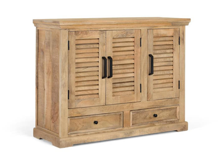 Buffet en bois de manguier 3 portes 2 titoirs...