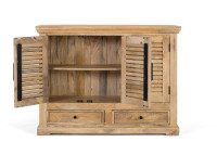 Buffet en bois de manguier 3 portes 2 titoirs par Giner & Colomer