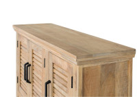 Buffet en bois de manguier 3 portes 2 titoirs par Giner & Colomer
