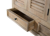 Buffet en bois de manguier 3 portes 2 titoirs par Giner & Colomer