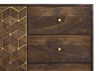 Buffet en bois manguier 2 portes 3 tiroirs par Giner & Colomer