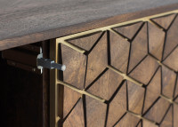 Buffet en bois manguier 2 portes 3 tiroirs par Giner & Colomer