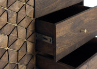 Buffet en bois manguier 2 portes 3 tiroirs par Giner & Colomer