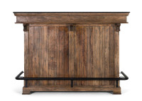 Comptoir de bar en bois en manguier et métal par Giner & Colomer