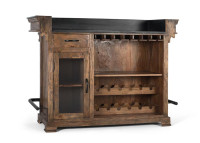 Comptoir de bar en bois en manguier et métal par Giner & Colomer