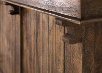 Comptoir de bar en bois en manguier et métal par Giner & Colomer