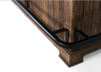 Comptoir de bar en bois en manguier et métal par Giner & Colomer