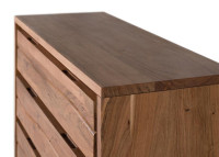 Commode en bois d'acacia et métal 3 tioirs par Giner & Colomer