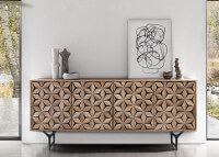 Buffet 4 portes en bois de manguier L 177 cm par Giner & Colomer