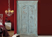 Armoire bleue en bois de manguier par Giner & Colomer