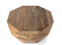 Table basse originale en bois de manguier naturel par Giner & Colomer