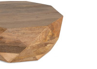 Table basse originale en bois de manguier naturel par Giner & Colomer