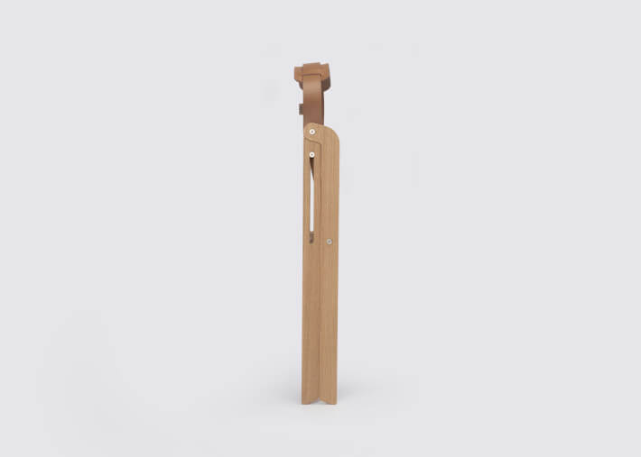 Chaise pliante Ika en chêne naturel – Design...