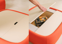 Table coffre Gumi Box avec finition personnalisée