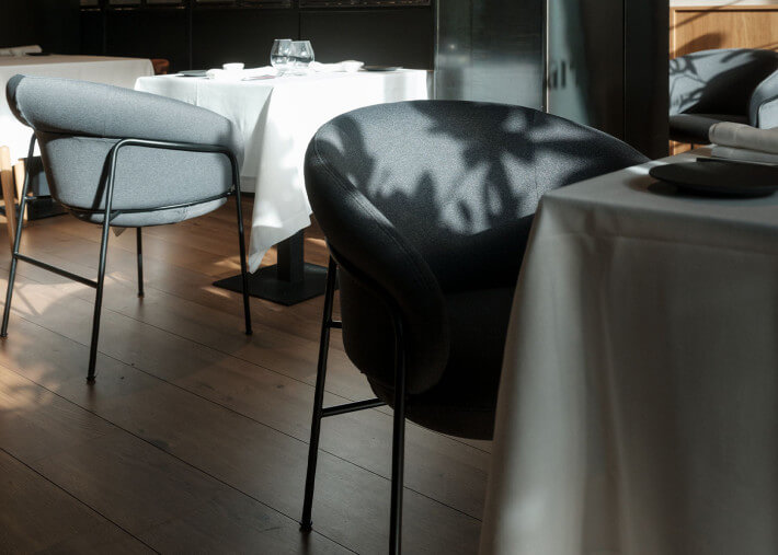 Fauteuil moderne et confortable - Ginger métal...