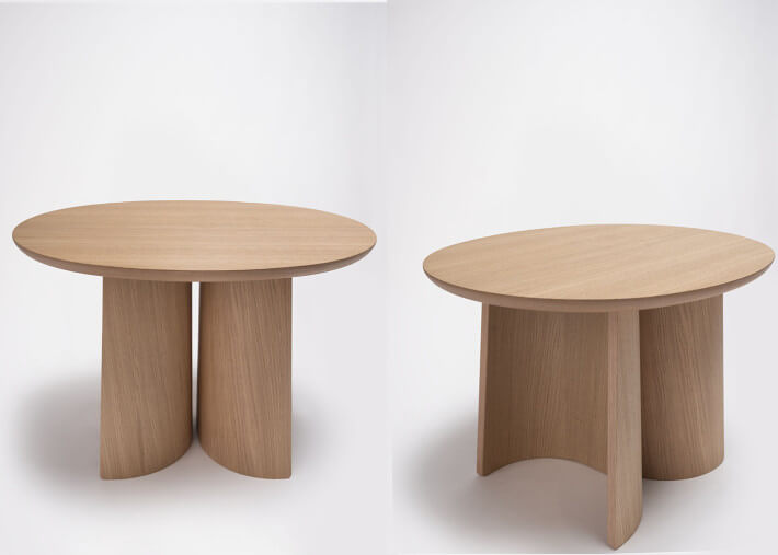 Table basse design Ginger Ondarreta vue d'ensemble - detoure