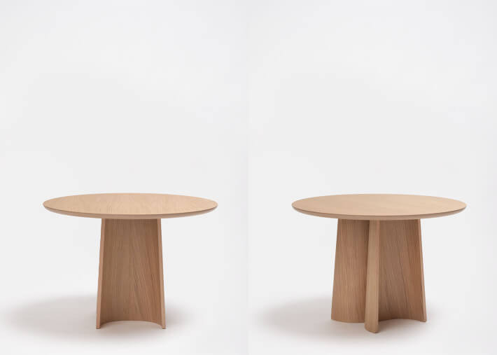 Table basse Ginger en chêne teinté diamètre 60 cm