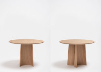 Table basse Ginger en chêne teinté diamètre 60 cm