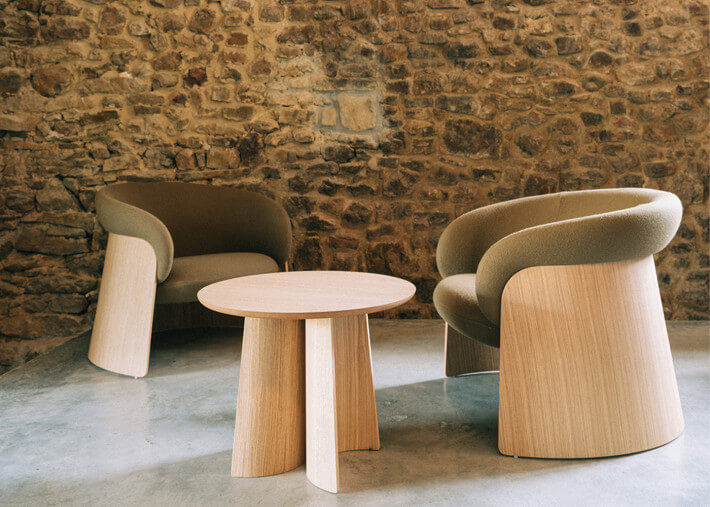 Table basse design Ginger Ondarreta vue d'ensemble