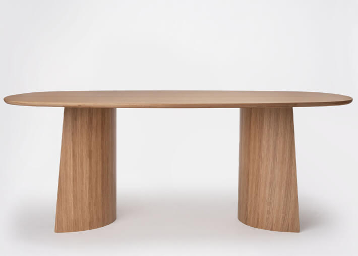 Table de repas Ginger en chêne - Ondarreta