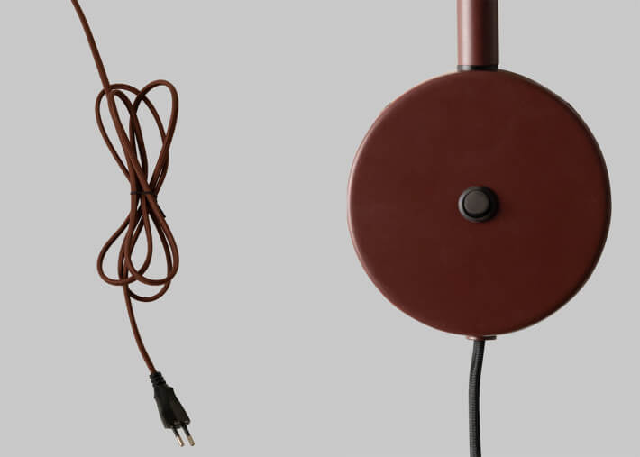 Applique murale extensible beige ou bordeaux -...