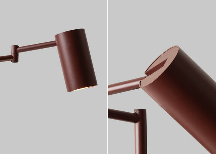 Applique murale extensible beige ou bordeaux -...