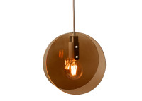 Suspension originale en verre ambre ou marron Toledo - It's About Romi