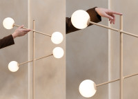Lampadaire design beige vert ou bordeaux Copenhagen - It's About Romi