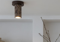 Plafonnier en marbre blanc sable marron Tivoli - It's About Romi