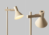 Lampadaire orientable métal beige ou gris Stavanger - It's About Romi